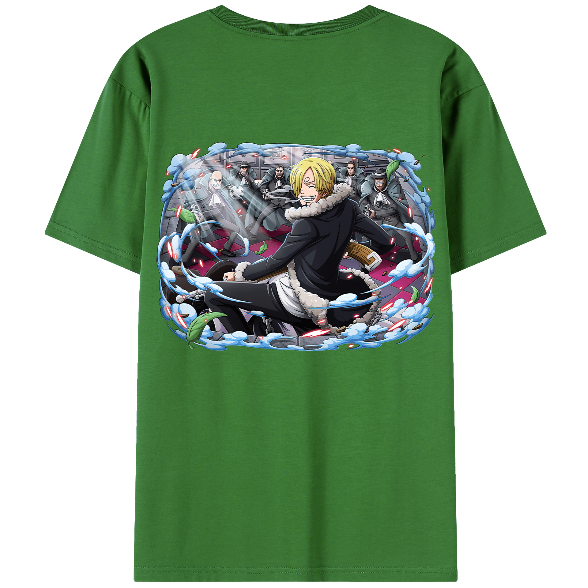 （画像用） ワンピース サンジ ONE PIECE Sanji レディース半袖Tシャツ(バックプリント)